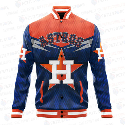 Houston Astros - Major League Baseball AOP Varsity Jacket V7 - All-Over-Printed Jacket