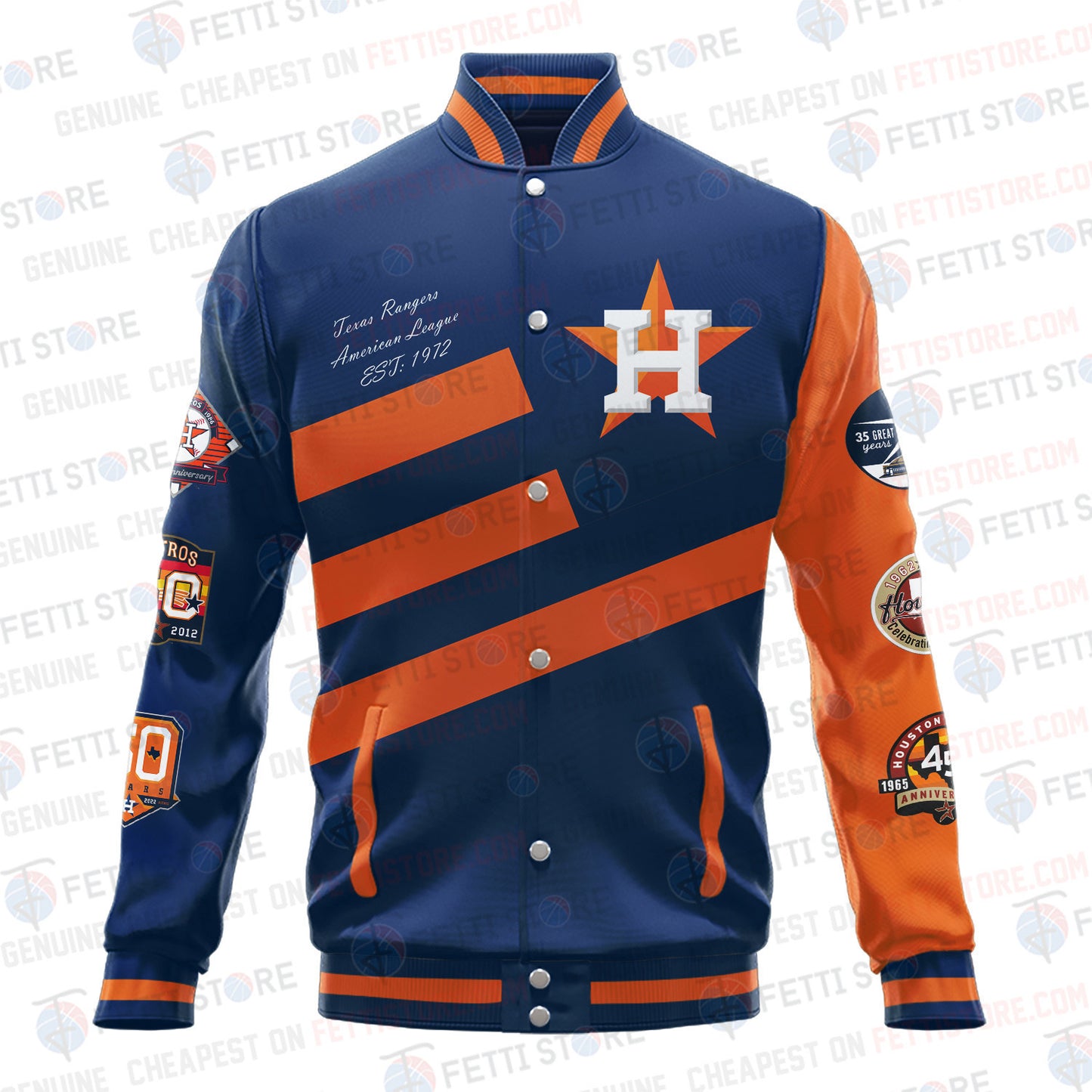 Houston Astros American League Baseball Varsity Jacket SH1 - All-Over-Printed Jacket