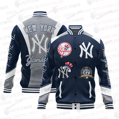 New York Yankees American League Baseball Varsity Jacket SH1 V2 - All-Over-Printed Jacket