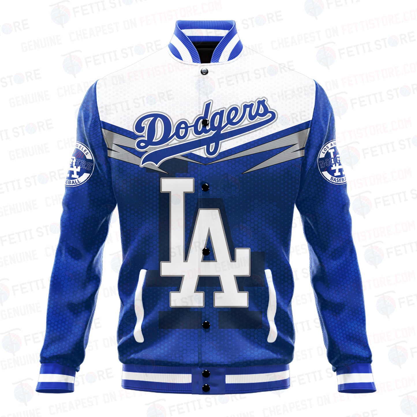 Los Angeles Dodgers - Major League Baseball AOP Varsity Jacket V7 - All-Over-Printed Jacket