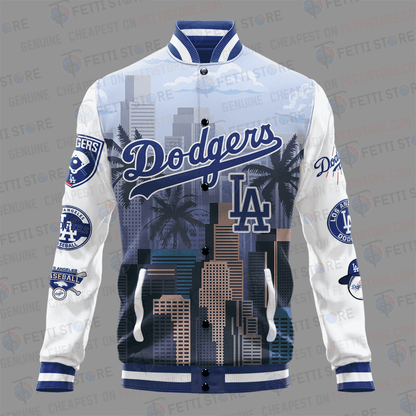 Los Angeles Dodgers Major League Baseball AOP Varsity Jacket STM - All-Over-Printed Jacket