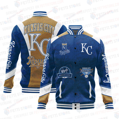 Kansas City Royals American League Baseball Varsity Jacket SH1 V2 - All-Over-Printed Jacket