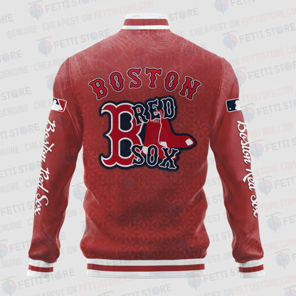 Boston Red Sox - Major League Baseball AOP Varsity Jacket V8 - All-Over-Printed Jacket
