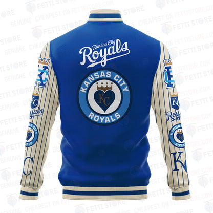 Kansas City Royals - Major League Baseball AOP Varsity Jacket V6 - All-Over-Printed Jacket