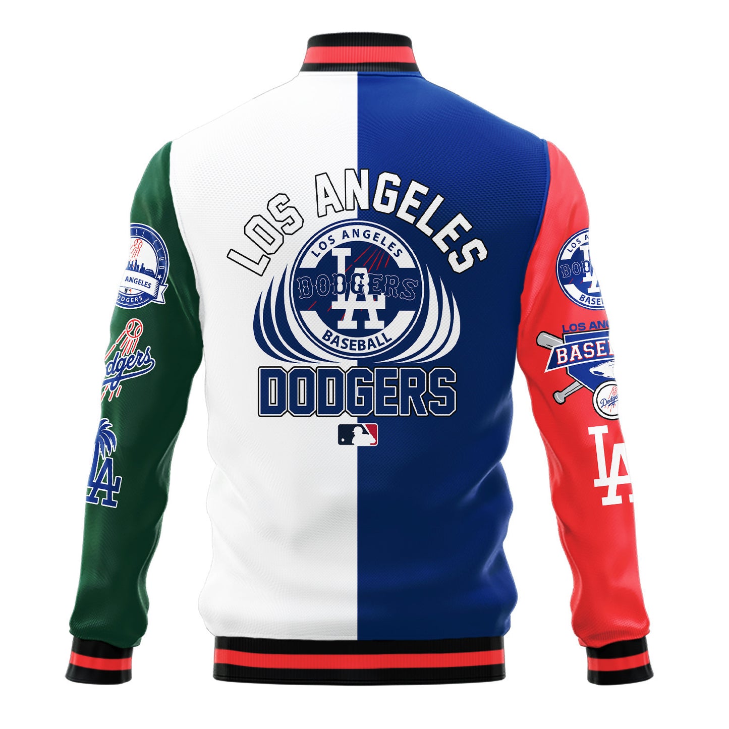 Los Angeles Dodgers Major League Baseball Varsity Jacket STM V3 - All-Over-Printed Jacket