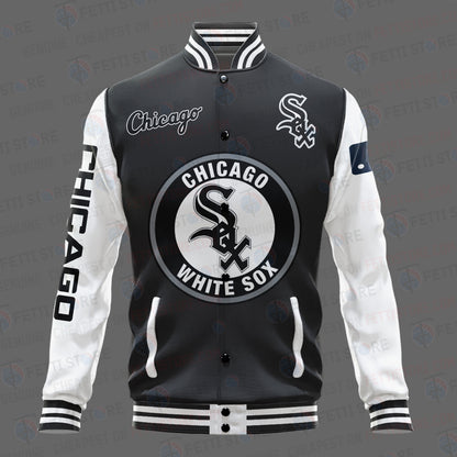 Chicago White Sox Major League Baseball AOP Varsity Jacket STM - All-Over-Printed Jacket
