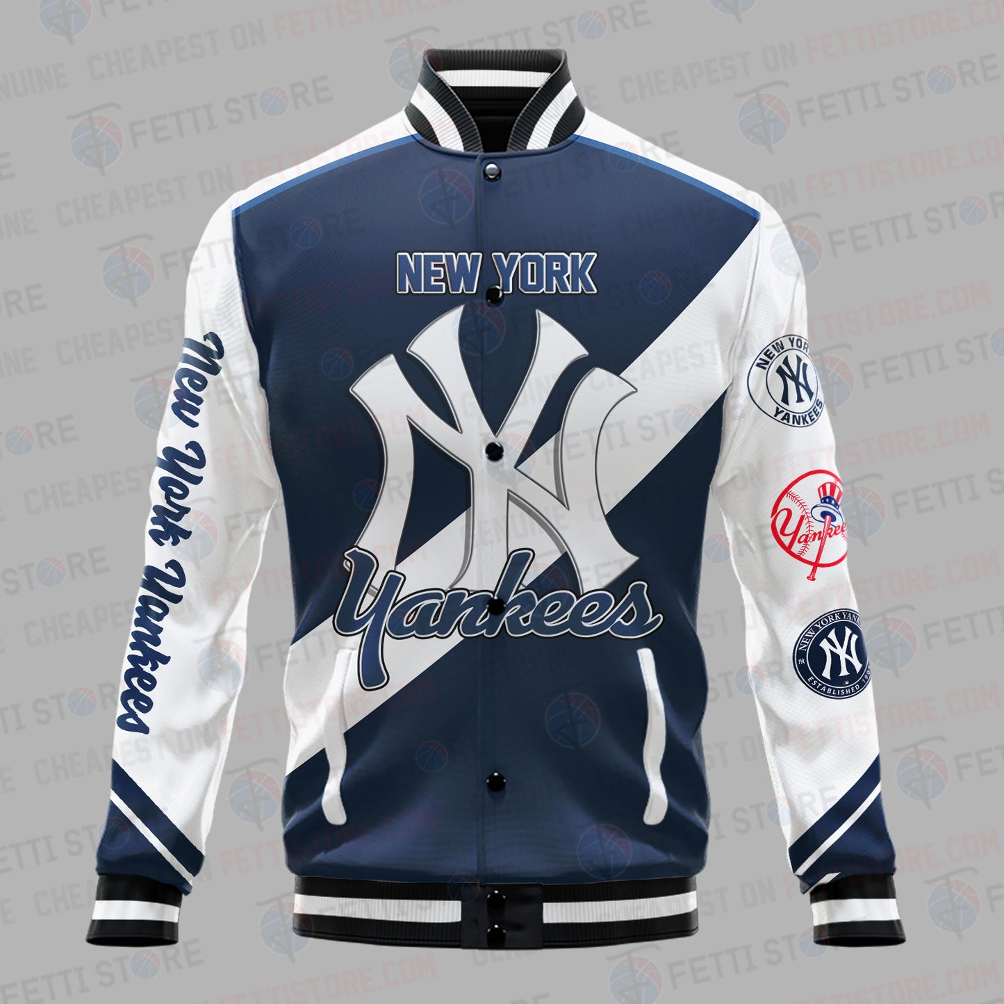 New York Yankees Major League Baseball AOP Varsity Jacket SH1 V2 - All-Over-Printed Jacket