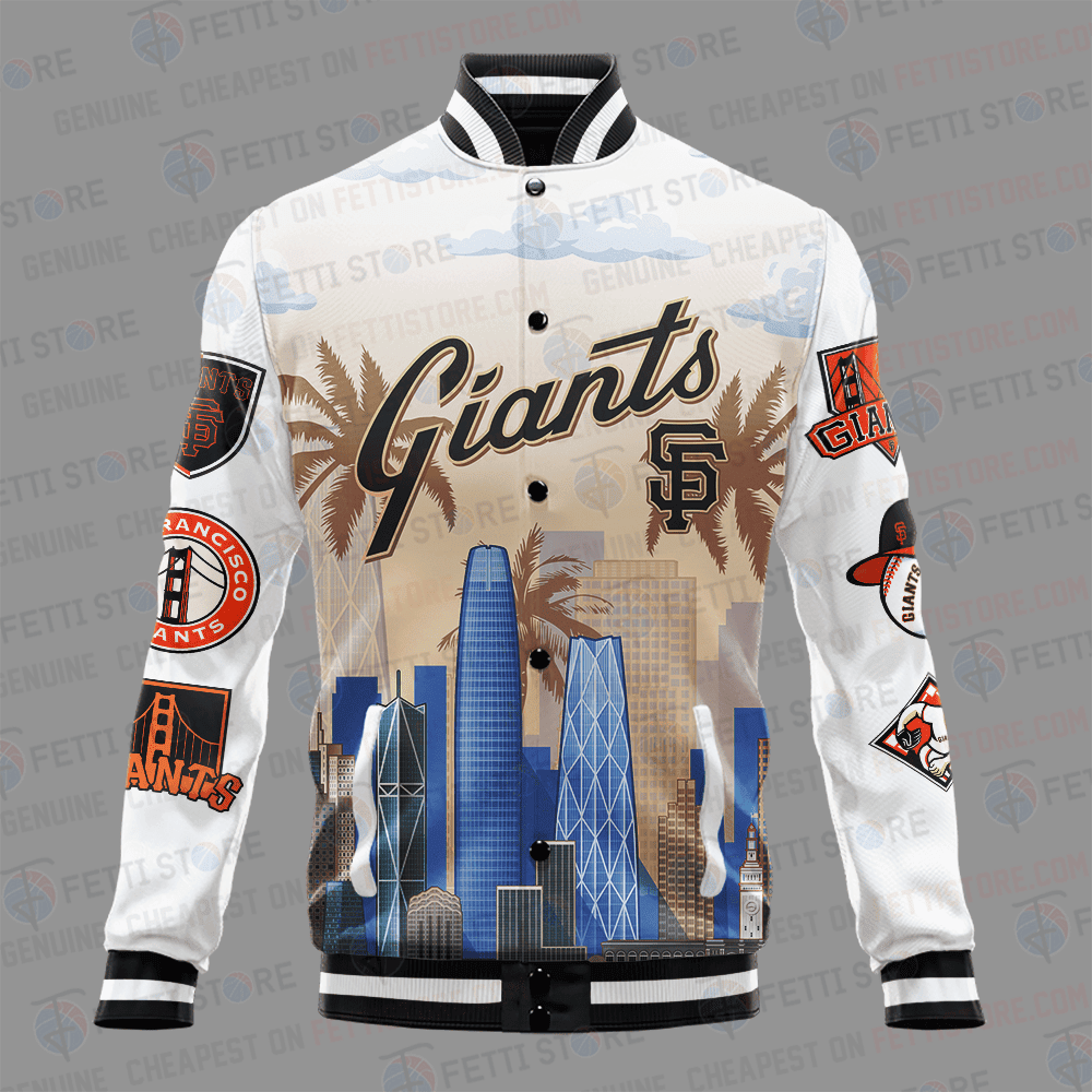 San Francisco Giants Major League Baseball AOP Varsity Jacket STM - All-Over-Printed Jacket