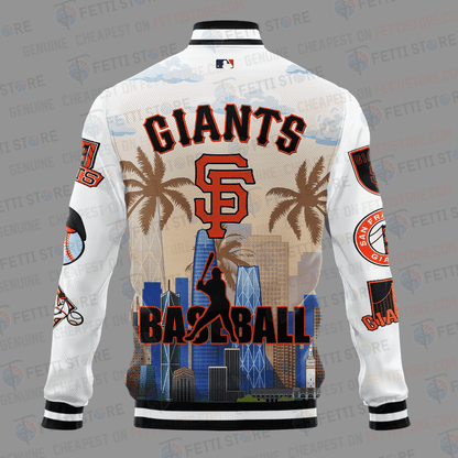 San Francisco Giants Major League Baseball AOP Varsity Jacket STM - All-Over-Printed Jacket