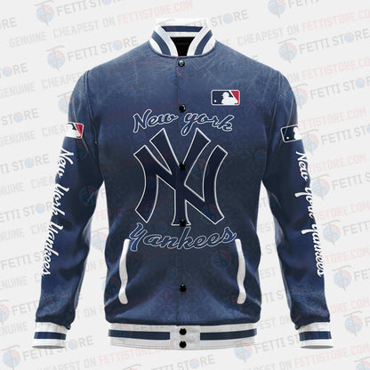 New York Yankees - Major League Baseball AOP Varsity Jacket V8 - All-Over-Printed Jacket