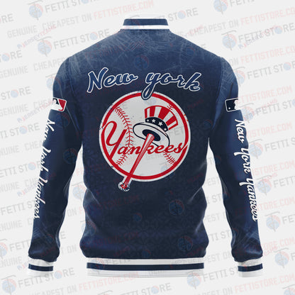 New York Yankees - Major League Baseball AOP Varsity Jacket V8 - All-Over-Printed Jacket
