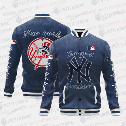 New York Yankees - Major League Baseball AOP Varsity Jacket V8 - All-Over-Printed Jacket