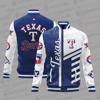 Texas Rangers American League Baseball Varsity Jacket SH1 V1 - All-Over-Printed Jacket