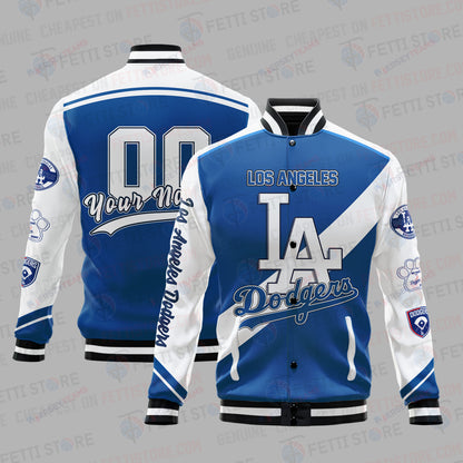Los Angeles Dodgers League Baseball AOP Varsity Jacket SH1 V2 - All-Over-Printed Jacket