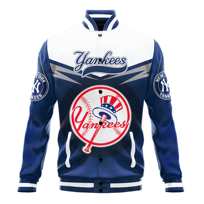 New York Yankees - Major League Baseball AOP Varsity Jacket V7 - All-Over-Printed Jacket