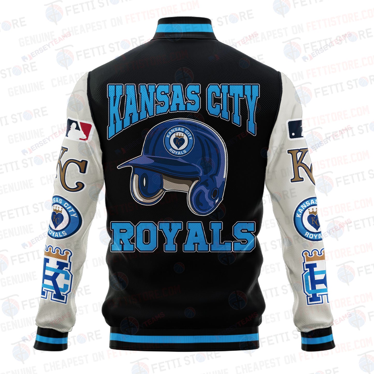 Kansas City Royals - Major League Baseball AOP Varsity Jacket V2 - All-Over-Printed Jacket