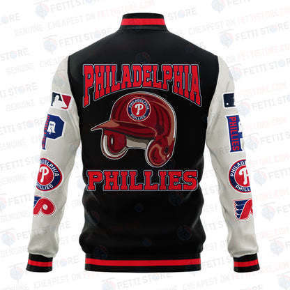 Philadelphia Phillies - Major League Baseball AOP Varsity Jacket V2 - All-Over-Printed Jacket