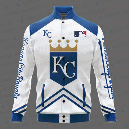 Kansas City Royals - Major League Baseball AOP Varsity Jacket V4 - All-Over-Printed Jacket