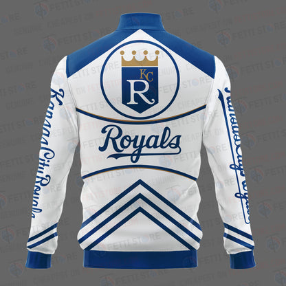 Kansas City Royals - Major League Baseball AOP Varsity Jacket V4 - All-Over-Printed Jacket