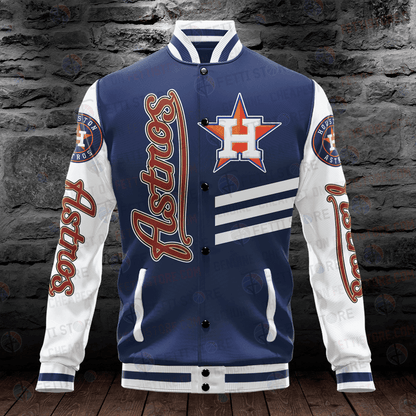 Houston Astros Major League Baseball AOP Varsity Jacket - All-Over-Printed Jacket
