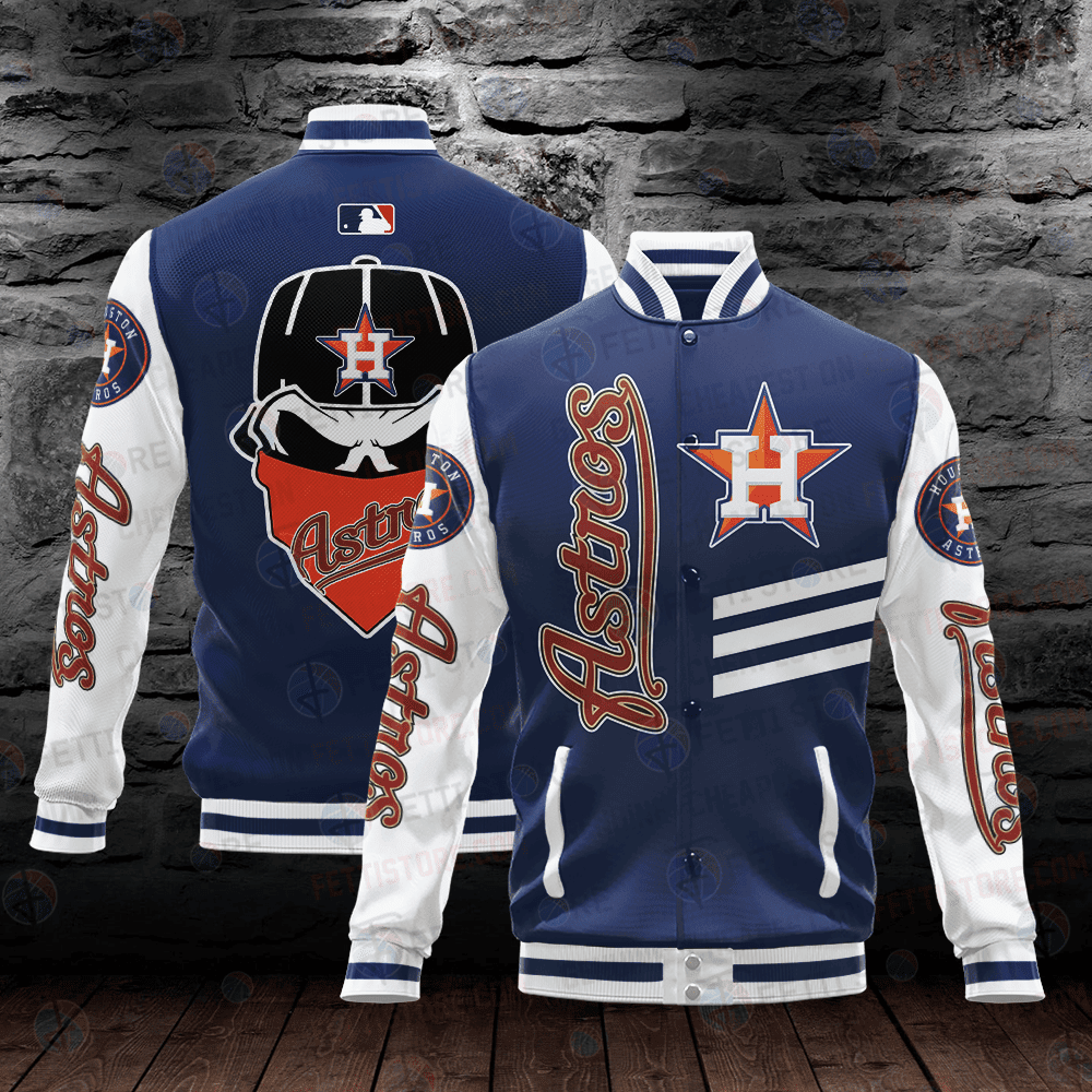 Houston Astros Major League Baseball AOP Varsity Jacket - All-Over-Printed Jacket