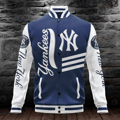New York Yankees Major League Baseball AOP Varsity Jacket - All-Over-Printed Jacket