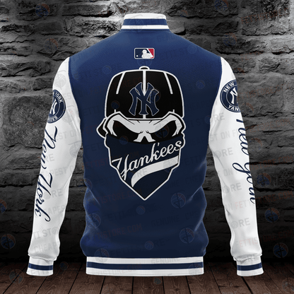 New York Yankees Major League Baseball AOP Varsity Jacket - All-Over-Printed Jacket