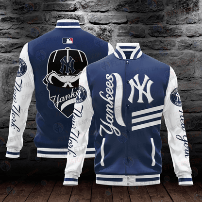 New York Yankees Major League Baseball AOP Varsity Jacket - All-Over-Printed Jacket
