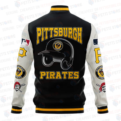 Pittsburgh Pirates - Major League Baseball AOP Varsity Jacket V2 - All-Over-Printed Jacket