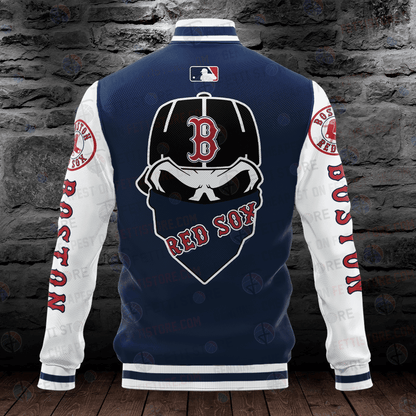Boston Red Sox Major League Baseball AOP Varsity Jacket - All-Over-Printed Jacket