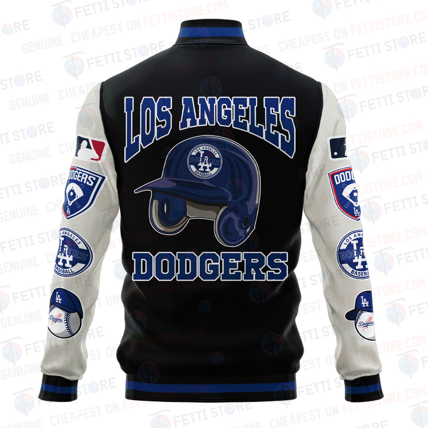 Los Angeles Dodgers - Major League Baseball AOP Varsity Jacket V2 - All-Over-Printed Jacket