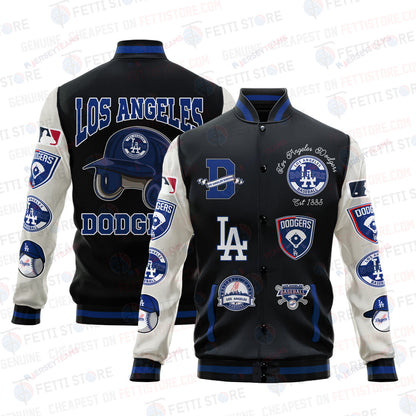 Los Angeles Dodgers - Major League Baseball AOP Varsity Jacket V2 - All-Over-Printed Jacket