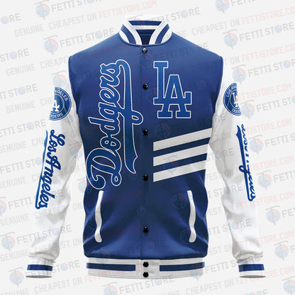 Los Angeles Dodgers Major League Baseball AOP Varsity Jacket - All-Over-Printed Jacket