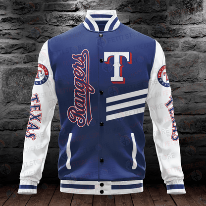 Texas Rangers Major League Baseball AOP Varsity Jacket - All-Over-Printed Jacket