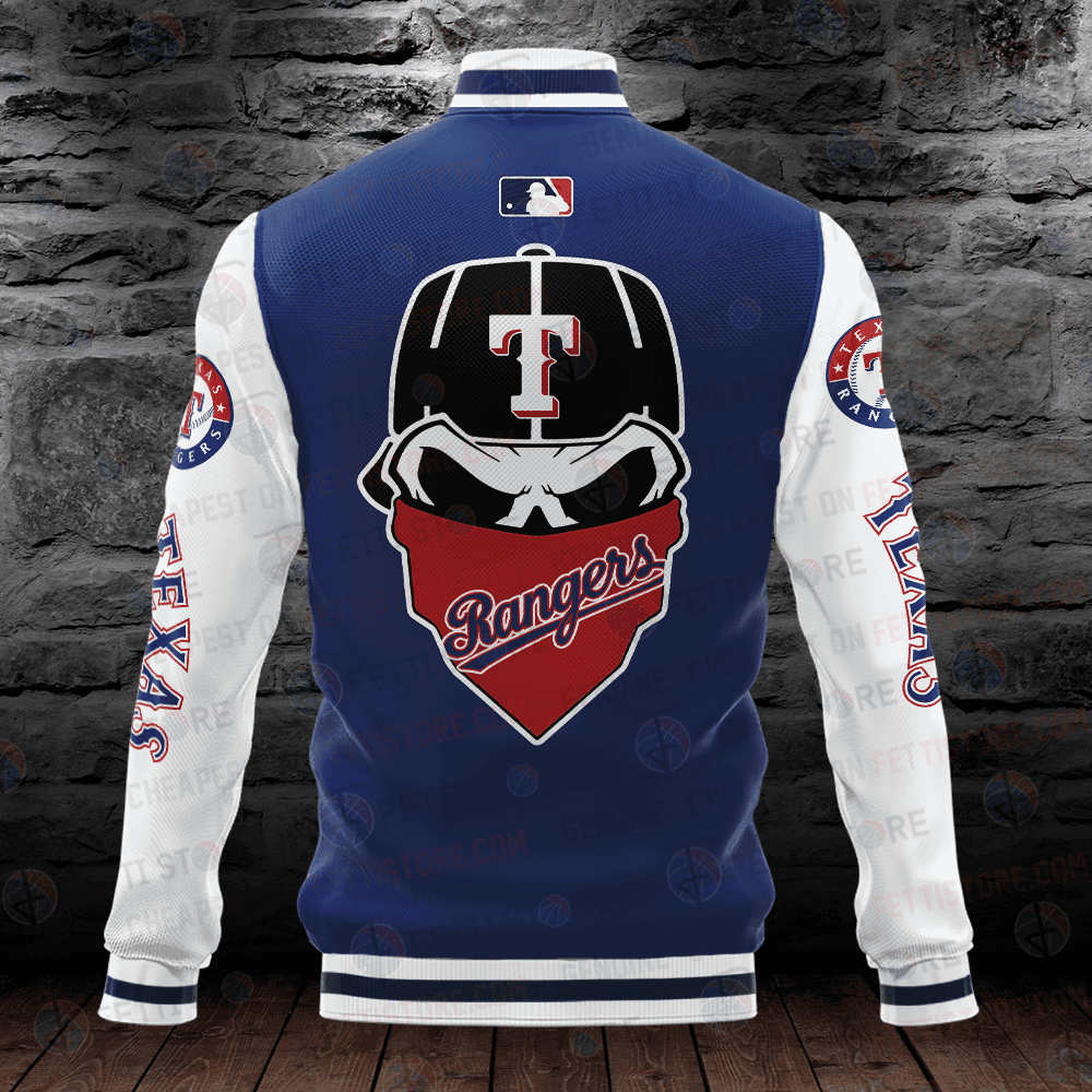 Texas Rangers Major League Baseball AOP Varsity Jacket - All-Over-Printed Jacket