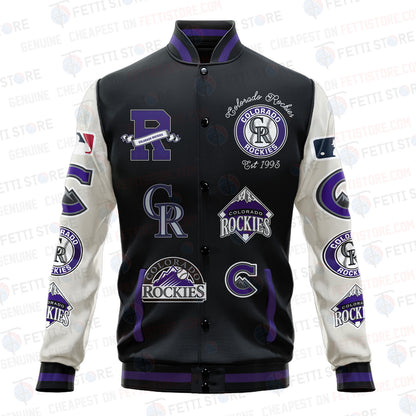 Colorado Rockies - Major League Baseball AOP Varsity Jacket V2 - All-Over-Printed Jacket