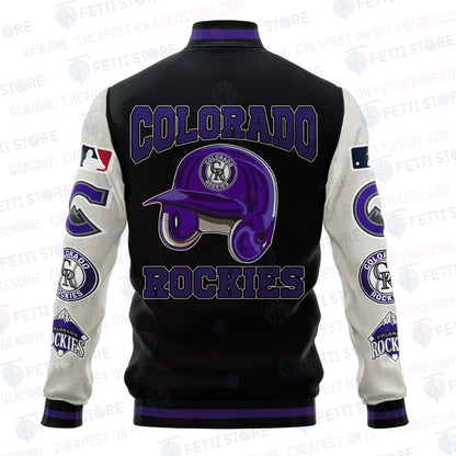 Colorado Rockies - Major League Baseball AOP Varsity Jacket V2 - All-Over-Printed Jacket