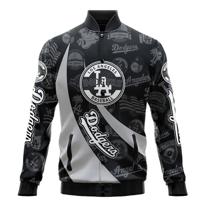 Los Angeles Dodgers - Major League Baseball AOP Varsity Jacket V3 - All-Over-Printed Jacket