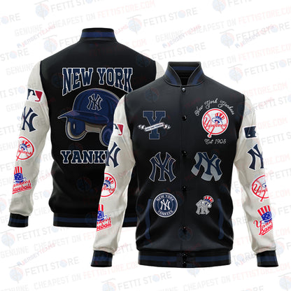 New York Yankees - Major League Baseball AOP Varsity Jacket V2 - All-Over-Printed Jacket