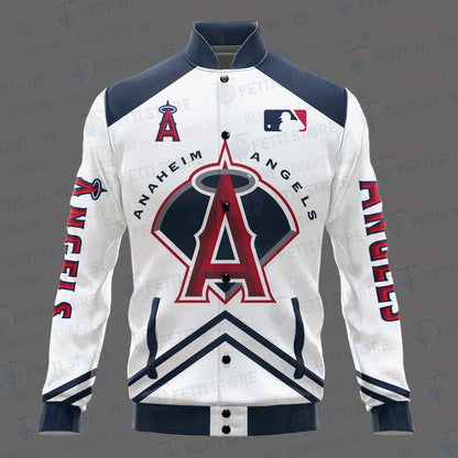 Los Angeles Angels - Major League Baseball AOP Varsity Jacket V4 - All-Over-Printed Jacket