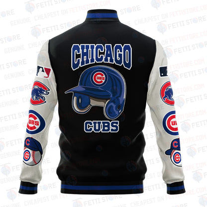 Chicago Cubs - Major League Baseball AOP Varsity Jacket V2 - All-Over-Printed Jacket