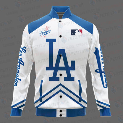 Los Angeles Dodgers - Major League Baseball AOP Varsity Jacket V4 - All-Over-Printed Jacket