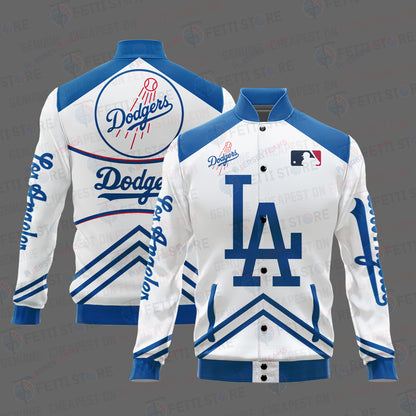 Los Angeles Dodgers - Major League Baseball AOP Varsity Jacket V4 - All-Over-Printed Jacket