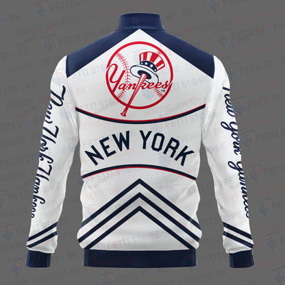 New York Yankees - Major League Baseball AOP Varsity Jacket V4 - All-Over-Printed Jacket