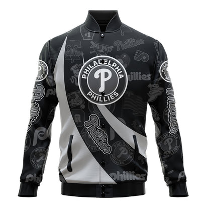 Philadelphia Phillies - Major League Baseball AOP Varsity Jacket V3 - All-Over-Printed Jacket