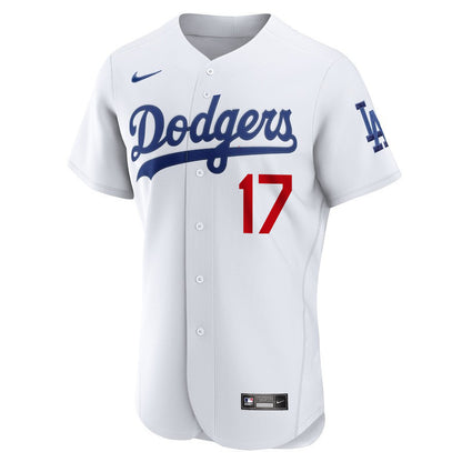 Shohei Ohtani 17 Los Angeles Dodgers Signed Welcome To The Sho 2023 Home ELITE Men Jersey - White