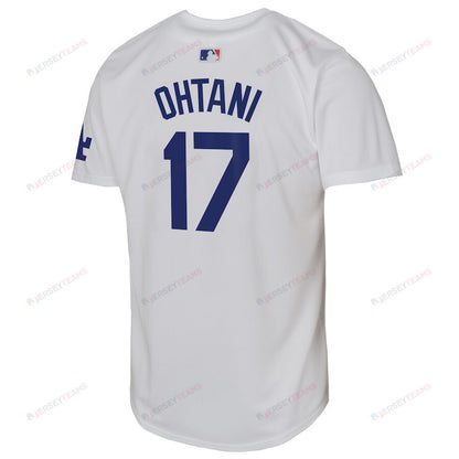 Shohei Ohtani 17 Los Angeles Dodgers Youth Home Jersey - White