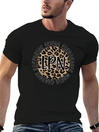 LPN Leopard Print T-Shirt - Nurse Appreciation