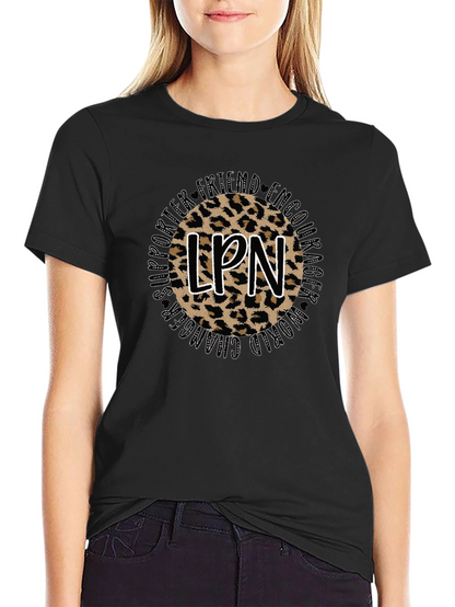 LPN Leopard Print T-Shirt - Nurse Appreciation