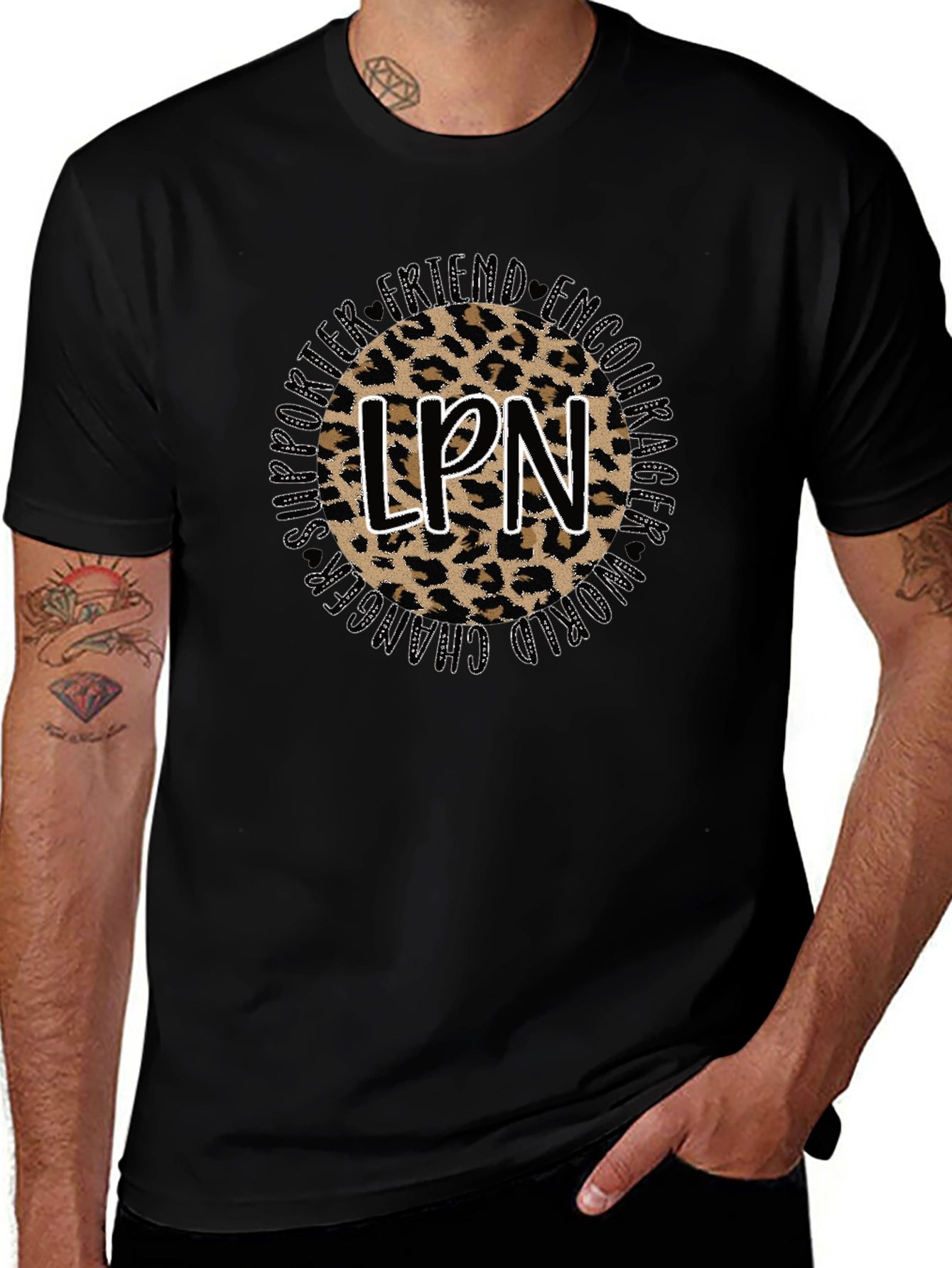 LPN Leopard Print T-Shirt - Nurse Appreciation